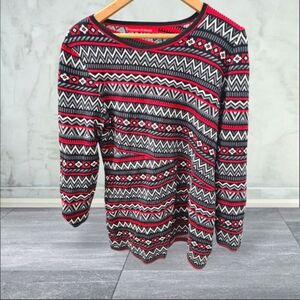 Krimson Klover Black and Red Sweater quality expensive Brand! EUC
